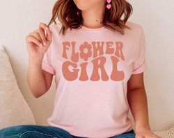 flower girl shirt, cute flower girl idea, wedding shirt, matching bridesmaid shirt, custom bridal shirt, flower girl wed