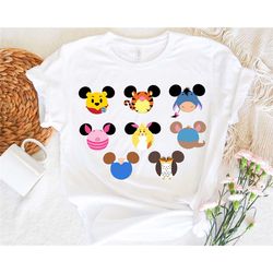 disney pooh bear shirt, winnie the pooh mickey head shirt, pooh bear family shirt, the pooh & friends shirt, family grou