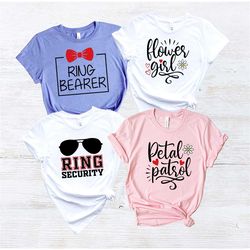 petal patrol shirt, ring security shirt, ring bearer shirt, flower girl shirt, wedding rehearsal shirt, ring patrol shir