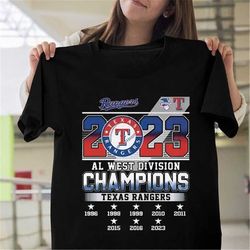 texas team rangers 2023 west divisi0n baseball champs t-shirt , mlb baseball team tee gift fans - 2023 texas rangers wor