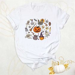halloween little things shirt, halloween pumpkin shirt, funny halloween witch hat shirt, witch broom halloween shirt, ha