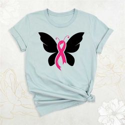cancer ribbon shirt, butterfly shirt, cancer awareness shirt, breast cancer shirt, cancer survivor tee, cancer shirt, ca