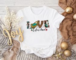 love came down christmas shirt, christmas jesus shirt, christian shirt, bible quote shirt, baby jesus shirt