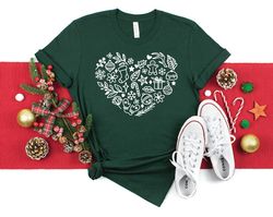 christmas heart shirt, christmas shirt, women christmas shirt, gift for christmas, christmas gifts, gift for her