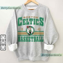 boston basketball vintage sweatshirt, celtics retro shirt, gift for fan boston christmas, boston basketball 90s grahphic