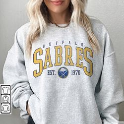 buffalo sabres 1 shirt, merch vintage 90s sweatshirt hockey retro unisex crewneck gift for fan college 1610s ltrp