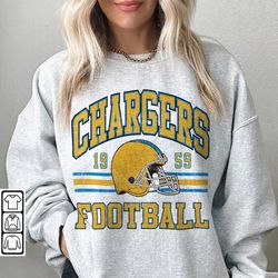 chargers football sweatshirt, shirt retro style 90s vintage unisex crewneck, graphic tee gift for football fan sport l14