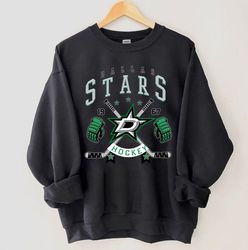 dallas stars est 1967 sweatshirt, vintage dallas stars shirt, hockey sweatshirt, 2022-23 nhl, hockey fan gift, dallas st