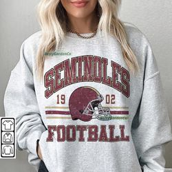 florida state football sweatshirt, shirt retro style 90s vintage unisex crewneck football american, seminoles bootleg te