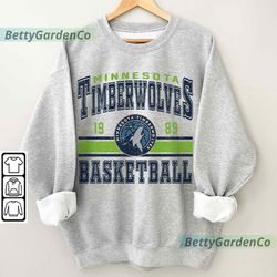 minnesota basketball vintage sweatshirt, timberwolves retro shirt, gift for fan timberwolves christmas, basketball 90s g