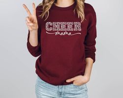 cheer mama sweatshirt,cheer mom sweatshirt,cheer mama leopard shirt, football mom sweatshirt,mothers day gift,gift for m