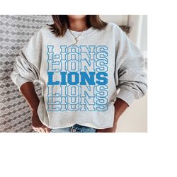 lions sweatshirt, lions crewneck, lions football shirt