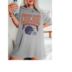 comfort colors chicago shirt vintage chicago football shirt game day apparel chicago gifts