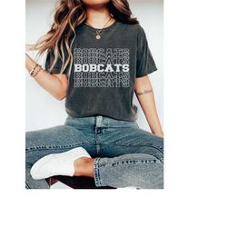 comfort colors bobcats shirt, bobcats mascot shirt, bobcats football, game day apparel, high school bobcats