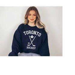 vintage style toronto hockey sweatshirt canada hockey sweatshirt toronto hockey crewneck maple leaf sweatshirt toronto h