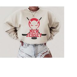 new jersey hockey sweatshirt new jersey crewneck devil sweatshirt