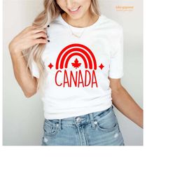 canada rainbow shirt, canada shirt, canadian tee, canada flag tee, canada day gift, canada day tee, happy canada day shi