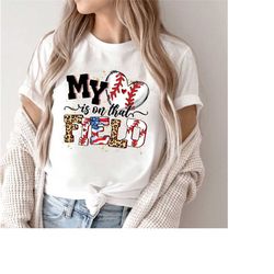 my heart is on that field shirt, baseball mom shirt, baseball game day shirt, baseball fan shirt, sports mom shirts, wom