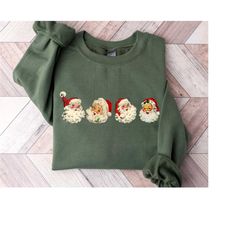 christmas sweatshirts, smeat santa claus, sweatshirt of vintage santa claus, funny santa claus sweaters, christmas for h