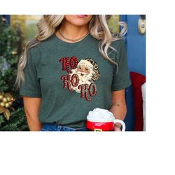vintage santa claus shirt, santa claus t-shirt leopard, santa claus ho ho ho ho, vintage santa claus, leopard christmas