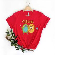 cellfie shirt, selfie shirt, biology shirt, funny science, teacher shirt, school shirt, child shirt,sci-fi shirt, funny