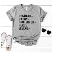 husband daddy protector hero shirt, fathers day shirt, gift for dad, husband t-shirt, fathers day gift, husband daddy sh