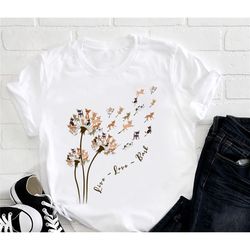 chihuahua dandelion flower t-shirt, dog lover t-shirt, graphic dandelion shirt, chihuahua dog live love bark shirt, dog