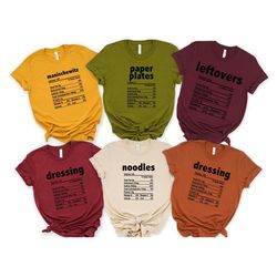 nutrition thanksgiving dressing shirt, thanksgiving shirt, nutrition dressing shirt, noodles, paper plates, manischewitz