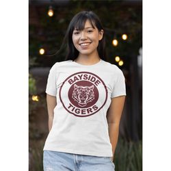 t-shirt saved by the bell bayside tigers 80s 90s sitcom nostalgia graphic tee