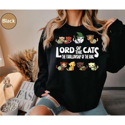 lord of the cats shirt, the furrlowship of the ring sweatshirt, funny cat hoodie, cat lover shirt, cat owner tee for lot