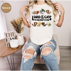 lord of the cats t-shirt, a purrfect gift for rings fans, cat, kittens and animal lovers, funny kitten mom tee shirt, mo