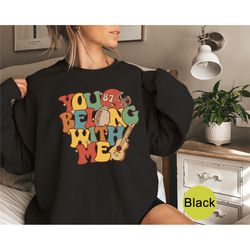 retro you belong with me sweatshirt, go boyfriend shirt, funny football fan gifts, game day hoodie, american football fa