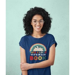 t-shirt reading rainbow 80s book graphic tee