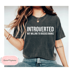 Funny Bookish Shirt Introvert Shirt Book Lover Shirt Librarian Shirt Librarian shirt Book Shirt Reading shirt
