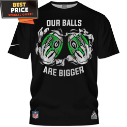 Green Bay Packers Funny Our Balls Are Bigger TShirt, Packers Gifts For Dad  Best Personalized Gift  Unique Gifts Idea