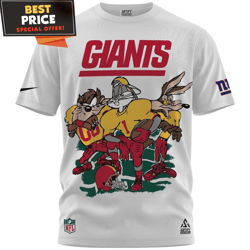 New York Giants Looney Tunes NFL Team Up TShirt, Best Gifts For Ny Giants Fans  Best Personalized Gift  Unique Gifts Ide