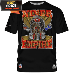 san francisco 49ers niner empire throne of pickaxes tshirt, 49ers fan gifts  best personalized gift  unique gifts idea