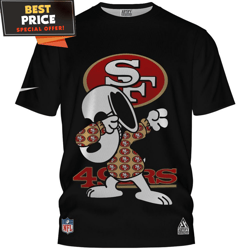 san francisco 49ers snoopy dabbing tshirt, 49ers fan gift ideas  best personalized gift  unique gifts idea