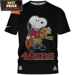 san francisco 49ers snoopy game day tshirt, best 49ers fan gifts  best personalized gift  unique gifts idea