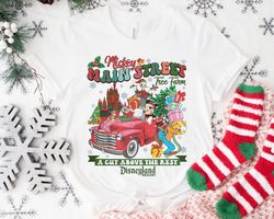 mickeymain street free farm christmatruck chip n dale mickey donald goofy disney,tshirt, shirt gift, sport shirt