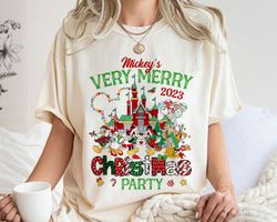 MickeyVery Merry ChristmaParty  Disney Castle XmaLight Shirt Family Matching Wal,Tshirt, shirt gift, Sport shirt