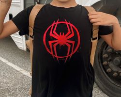 milesymbol dotshirt spiderman acrosthe spiderverse shirt spider man milemoralesh,tshirt, shirt gift, sport shirt