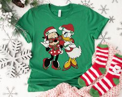 minnie and daisy bestie christmasanta hat merry xmashirt family matching walt di,tshirt, shirt gift, sport shirt