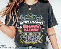 nothing cant stop unow passholder  mickey  minnie runaway railway shirt disney s,tshirt, shirt gift, sport shirt