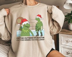 on the outside im hootin on the inside im hollerin merry christmashirt family ma,tshirt, shirt gift, sport shirt