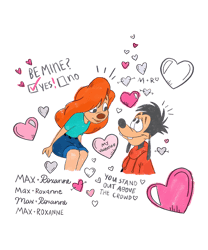 disney a goofy movie max and roxanne png