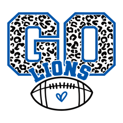 vintage go detroit leopard football svg