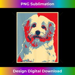 dog artwork - vintage silhouette havanese - vibrant sublimation digital download - enhance your art with a dash of spice