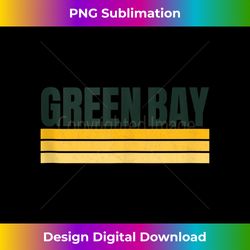 green bay vintage retro greenyellow stripes green bay local - vibrant sublimation digital download - chic, bold, and uncompromising