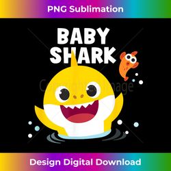 pinkfong baby shark t- with text - contemporary png sublimation design - rapidly innovate your artistic vision